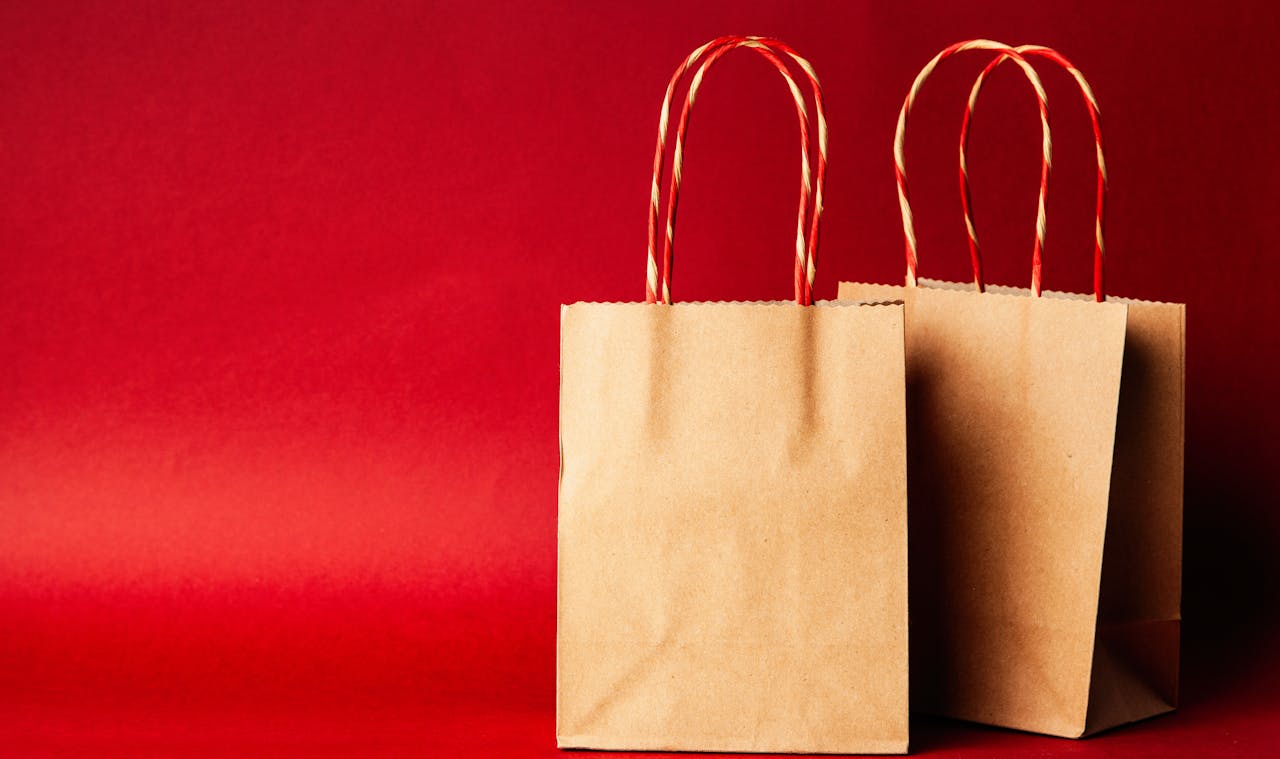 Two Paper Tote Bags